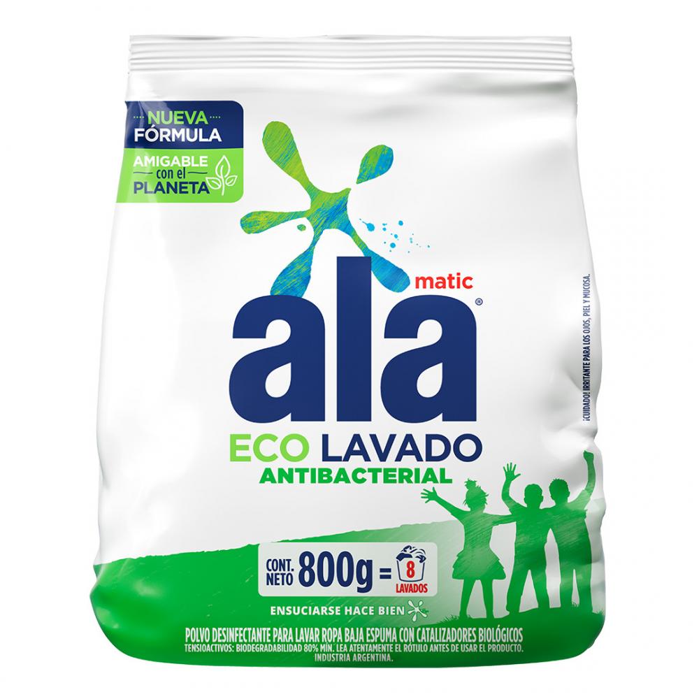 JABON EN POLVO ALA x800gr ANTIBACTERIAL