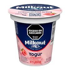YOGUR MILKAUT x120gr CREMOSO FRUTILLA