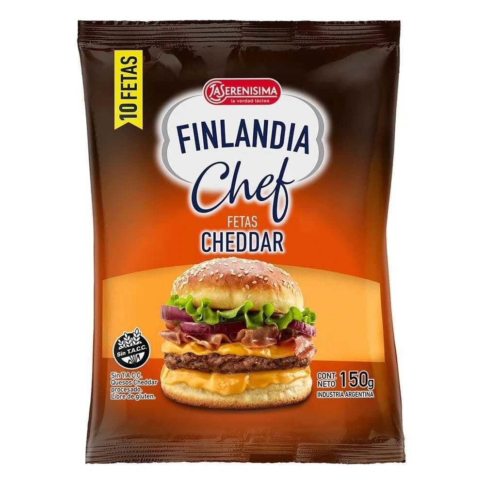 QUESO EN FETAS FINLANDIA x150g CHEDDAR