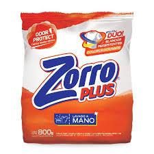 JABON EN POLVO ZORRO x800gr CLASICO LAVADO A AMNO