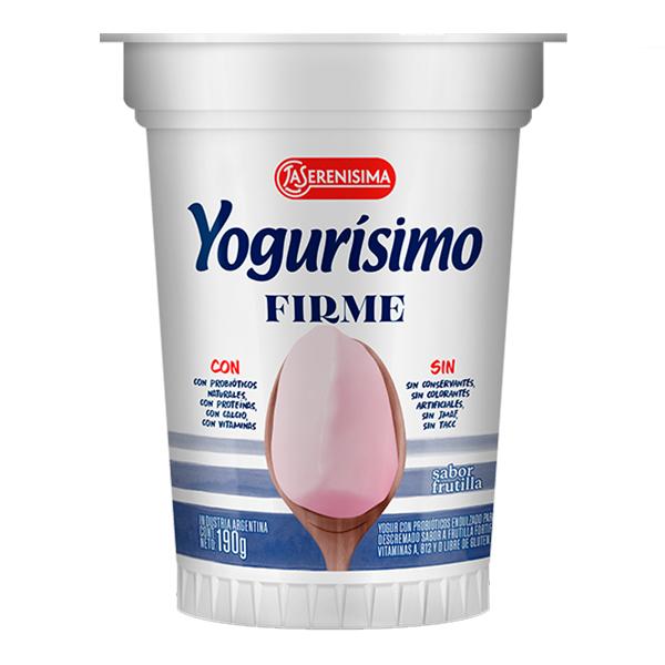 YOGURISIMO PREFORMADO FIRME x190gr FRUTILLA