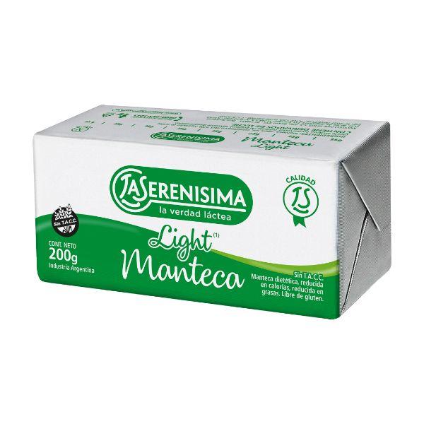 MANTECA LA SERENISIMA x200gr LIGHT