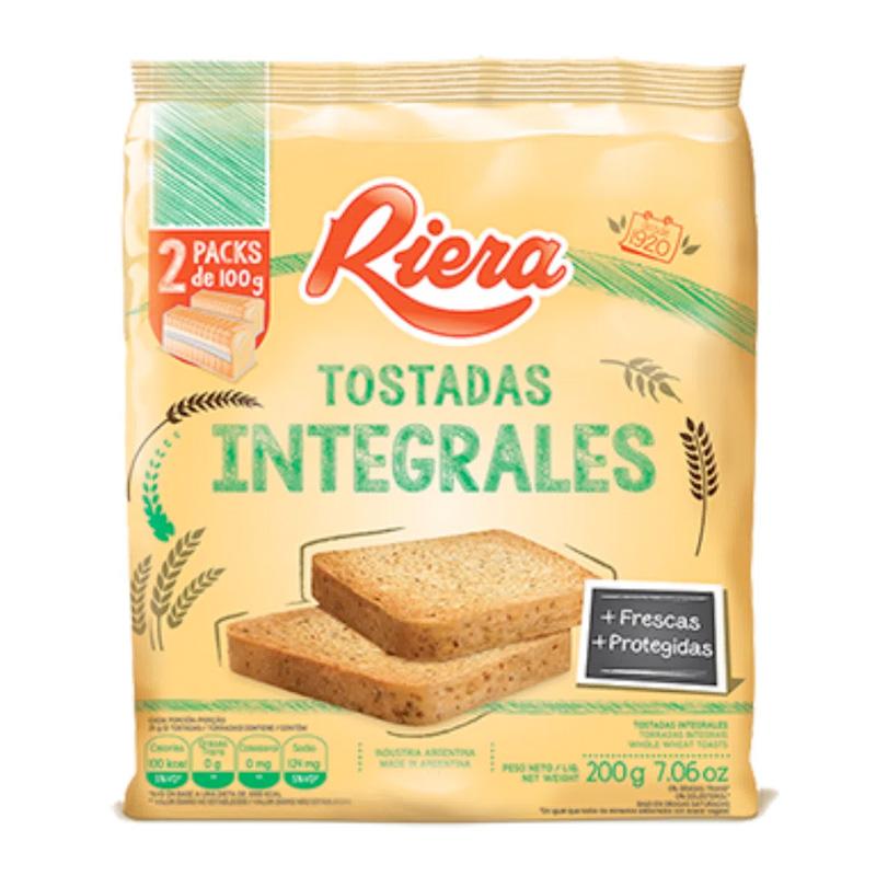 TOSTADAS RIERA CLASICAS x200gr INTEGRALES