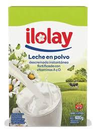 LECHE EN POLVO ILOLAY x400gr ESTUCHE DESCREMADA