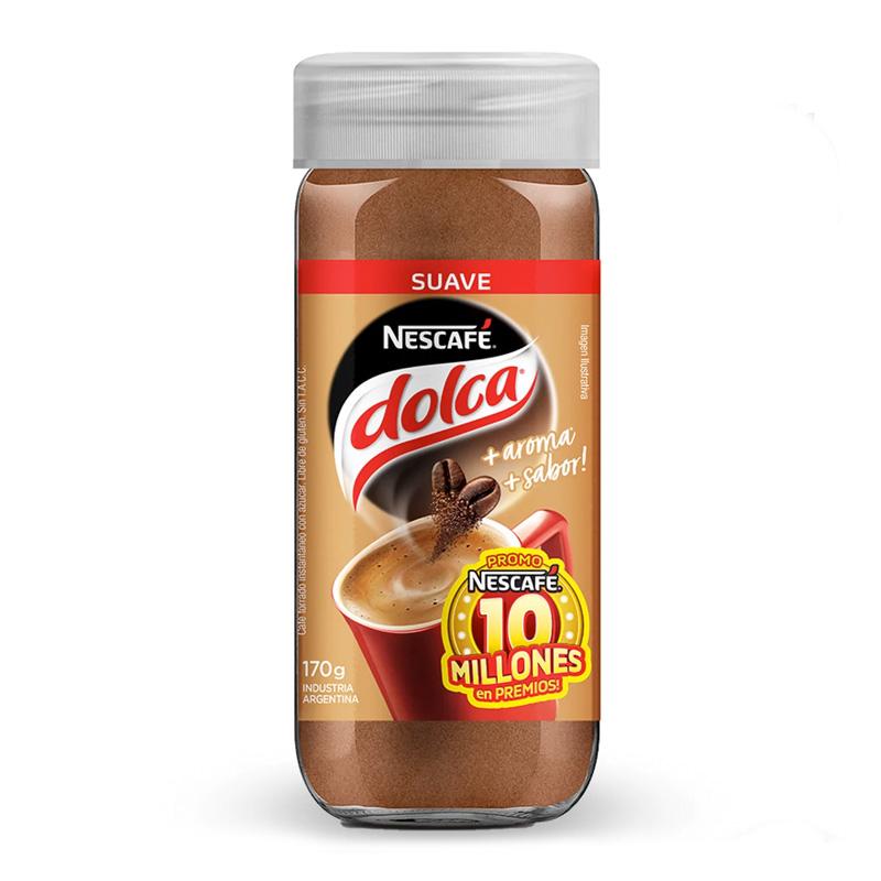 CAFE NESCAFE DOLCA x170gr FRASCO SUAVE