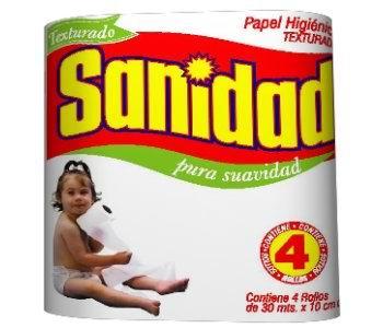 PAPEL HIG. SANIDAD x4U x30mt TEXTURADO