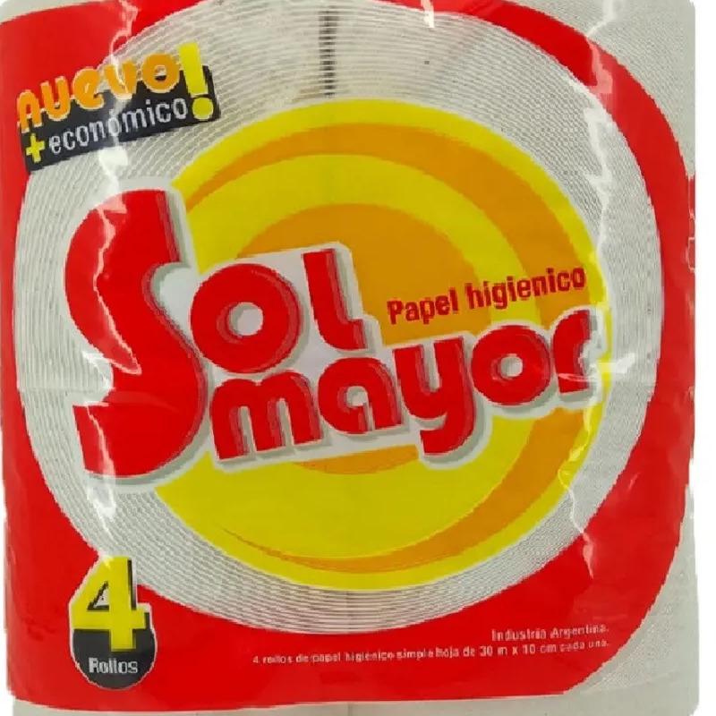 PAPEL HIGIENICO SOL MAYOR x4U x30mt