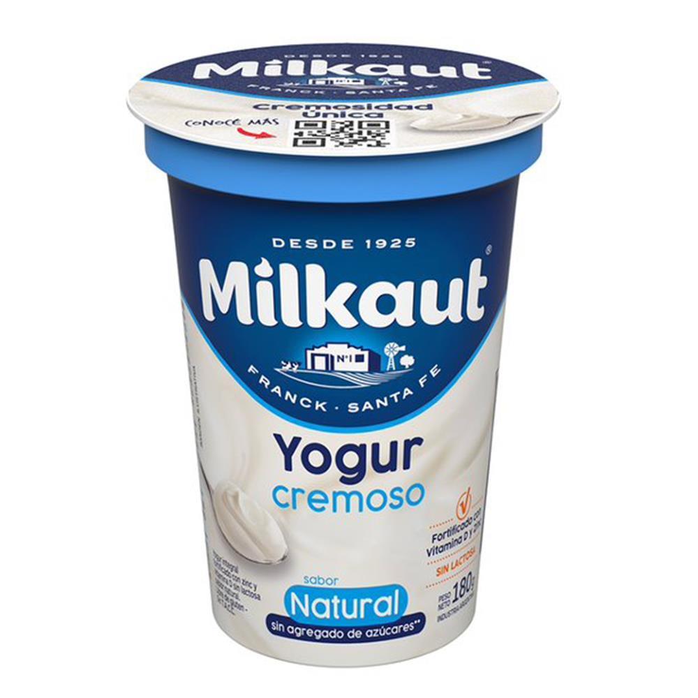 YOGUR MILKAUT CREMOSO NATURAL x180gr