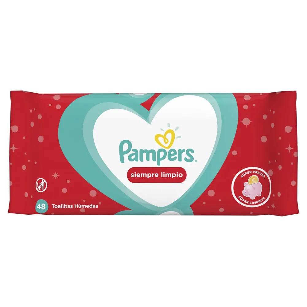 TOALLAS HUMEDAS PAMPERS x48u SIEMPRE LIMPIO