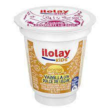 POSTRE ILOLAY KIDS x120gr VAINILLA C/DULCE DE LECH