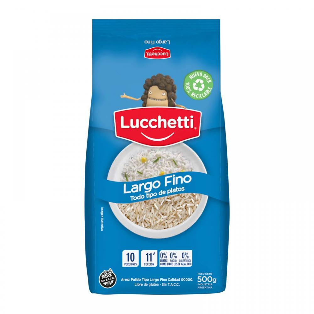 ARROZ LUCCHETTI x500gr LARGO FINO