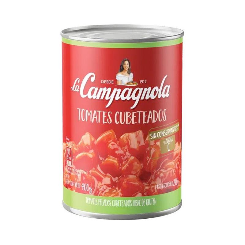 TOMATE CUBETEADO LA CAMPAGNOLA x400gr
