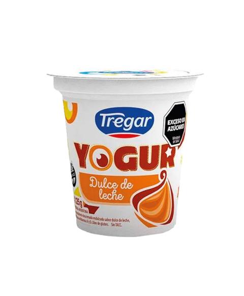 YOGUR TREGAR ENTERO x125gr DULCE DE LECHE