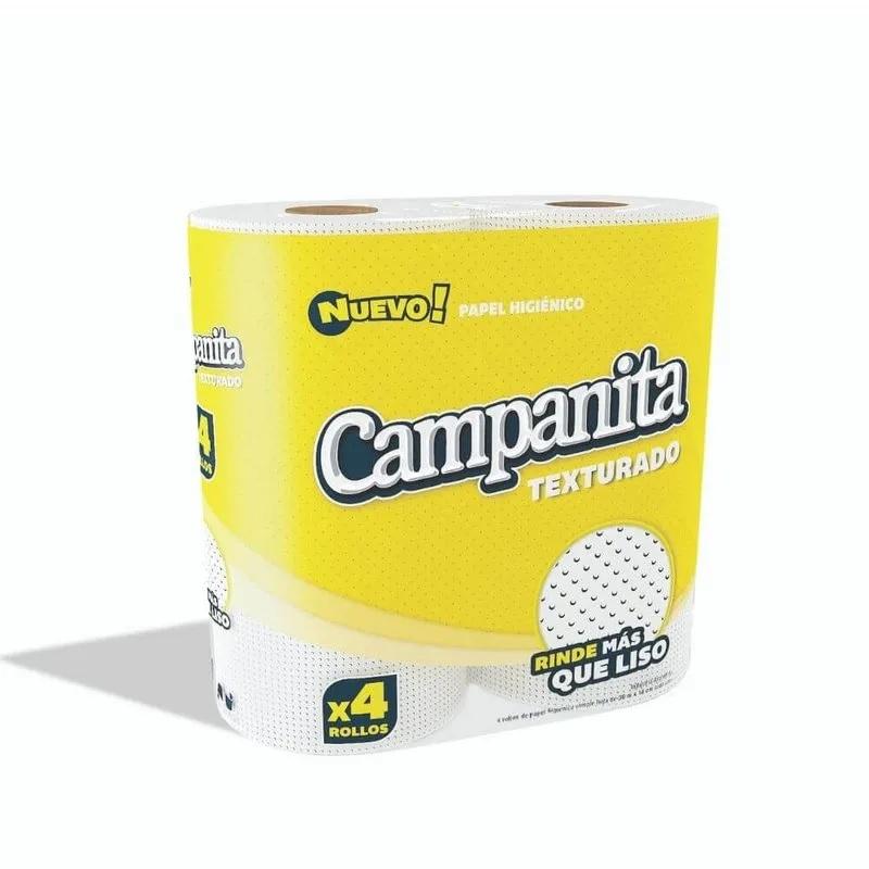 PAPEL HIGIENICO CAMPANITA x4U x30mts TEXTURADO