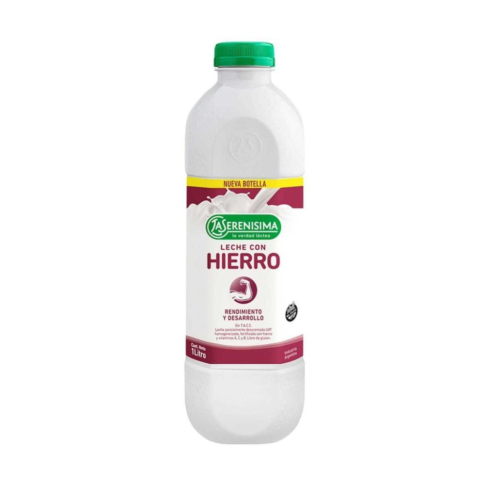 LECHE LA SERENISIMA x1L BOT UAT FORT C/HIERRO