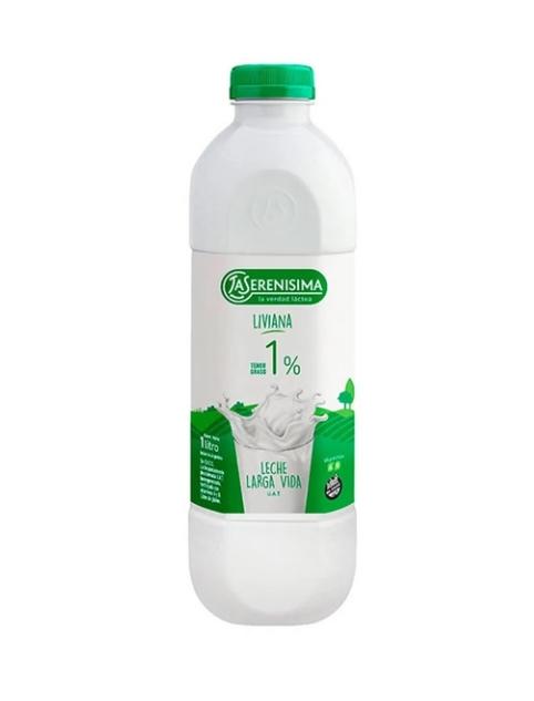 LECHE LA SERENISIMA BOT x1L UAT LIVIANA 1%