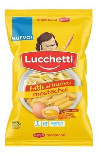 FIDEOS LUCCHETTI x500gr MOSTACHOL FATTI AL HUEVO