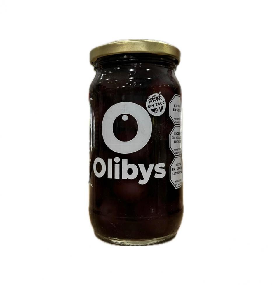 ACEITUNAS NEGRAS OLIBYS FRASCO 220gr ESC