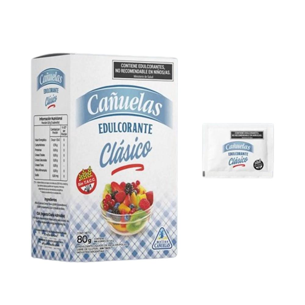 EDULCORANTE CA?UELAS CLASICO EN SOBRE x80g