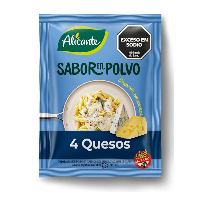SABOR EN POLVO ALICANTE x4U CUATRO QUESOS