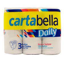 ROLLO DE COCINA CARTABELLA x3U x40H DAILY