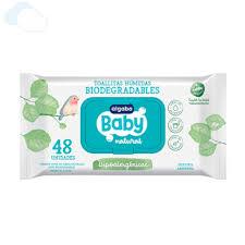 TOALLITAS HUMEDAS ALGABO BABY x48u HIPOALARGENICAS