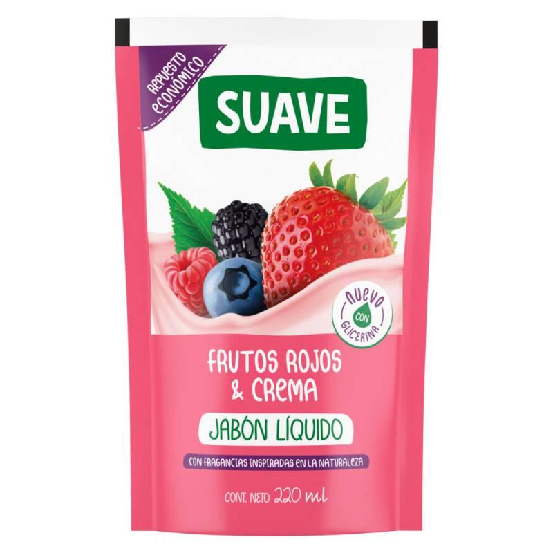 JABON LIQ. SUAVE x220ml FRUTOS ROJOS CREMOSO