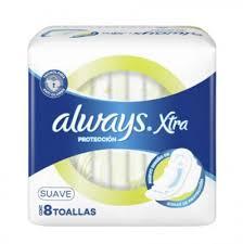 TOALLAS ALWAYS x8u XTRA PROTECCION SUAVE