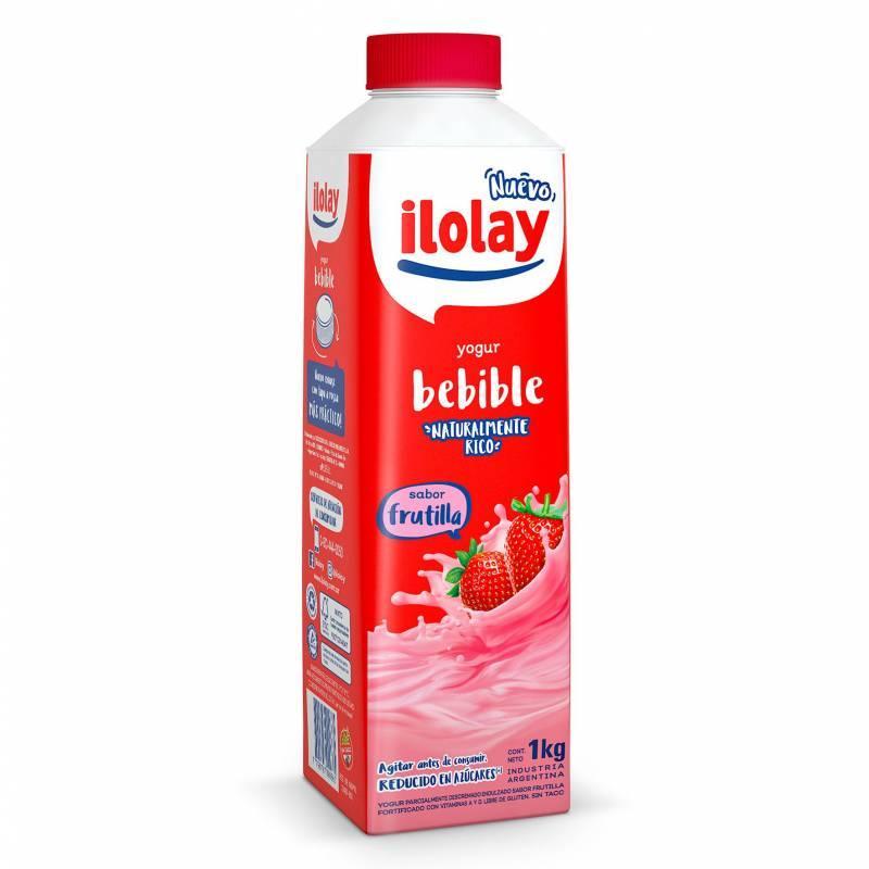 YOGUR ILOLAY TETRA x950gr ENTERO FRUTILLA