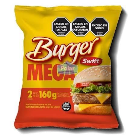 MEDALLONES SWIFT BURGUER MEGA x2u x80gr