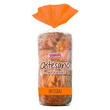 PAN BIMBO ARTESANO x500gr INTEGRAL MASA MADRE