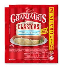 SALCHICHAS GRANJA IRIS x12u CLASICAS