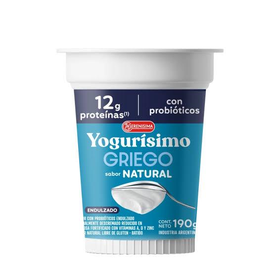 YOGURISIMO GRIEGO NATURAL x190gr ENDULZADO