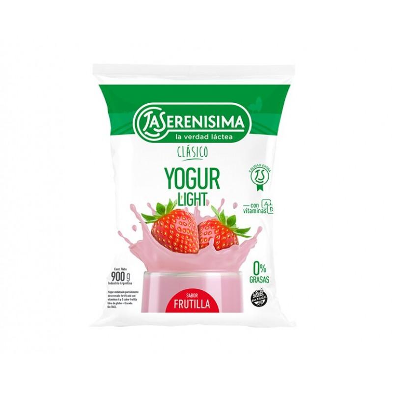 YOGUR LA SERENISIMA LIGHT x900gr FRUTILLA