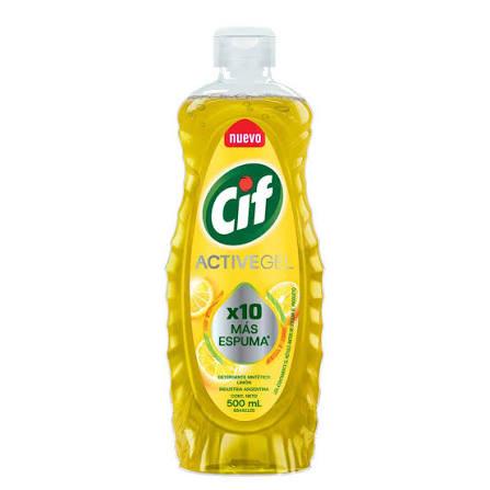 DETERGENTE CIF ACTIVE GEL x500ml LIMON