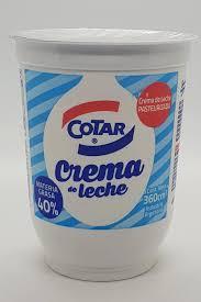 CREMA DE LECHE COTAR x360gr