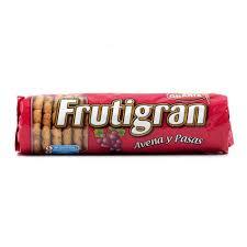 GALLETITAS FRUTIGRAN x250gr AVENA Y PASAS