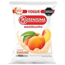 YOGUR LSNA SACHET ENTERO x900g DURAZNO