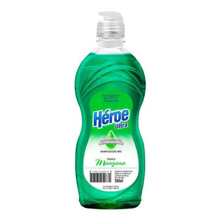 DETERGENTE HEROE ULTRA x500ml MANZANA