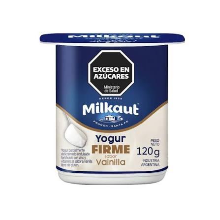 YOGUR MILKAUT x120gr FIRME VAINILLA