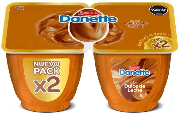 POSTRE DANETTE x2 x95g DULCE DE LECHE