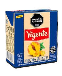DURAZNO EN TROZOS VIGENTE x340gr TETRA