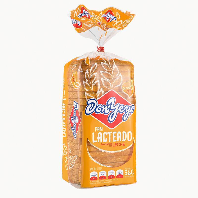 PAN DE MESA DON YEYO x360gr LACTEADO