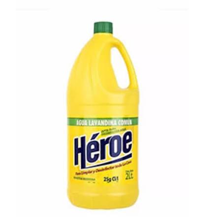 LAVANDINA HEROE x2l 25g cl/l