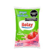 YOGUR ILOLAY SACHET x900gr DESCREMADO FRUTILLA