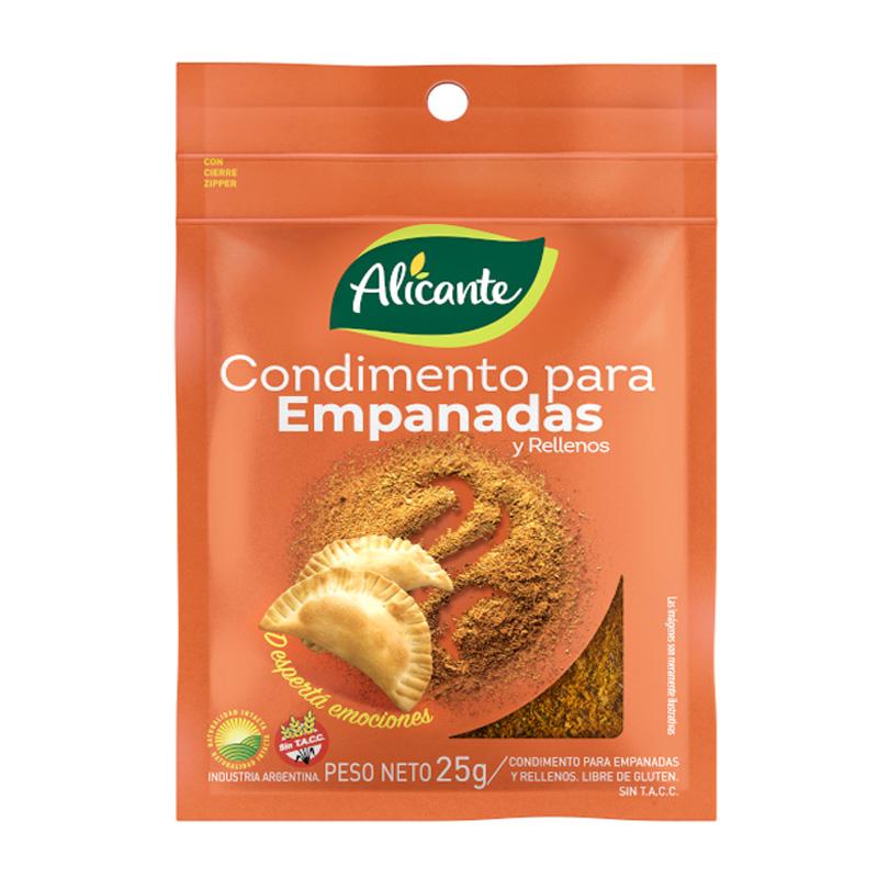 CONDIMENTO ALICANTE x25gr P/EMPANADAS Y RELLENOS