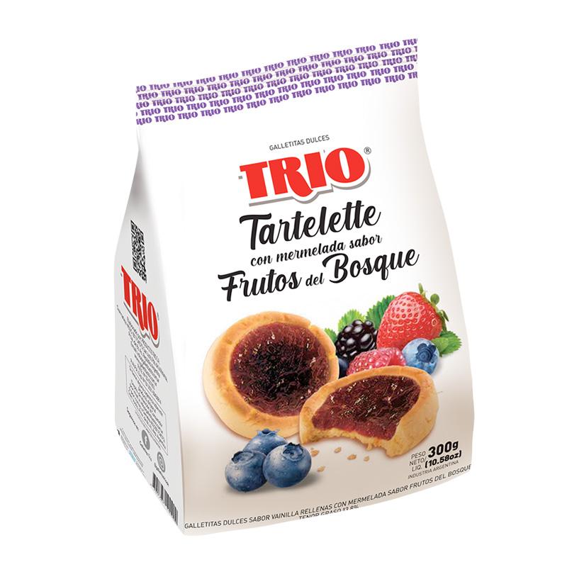 TORTELLETTE TRIO x300gr MEMBRILLO FRUTOS ROJOS