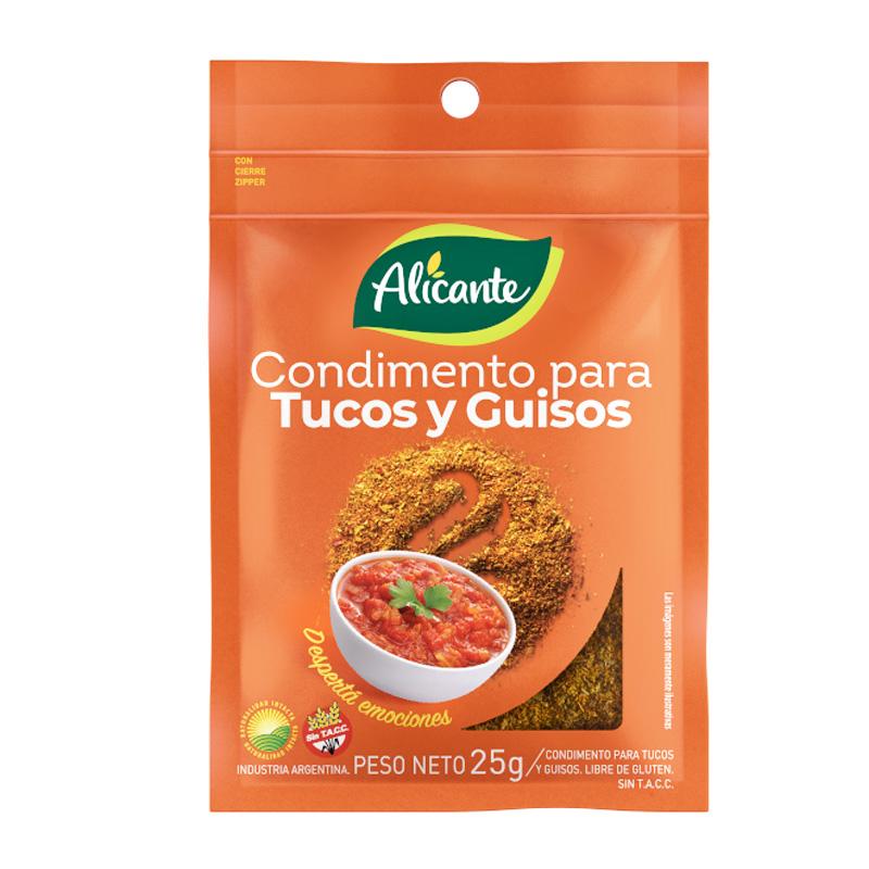 CONDIMENTO ALICANTE x25gr P/TUCOS Y GUISOS