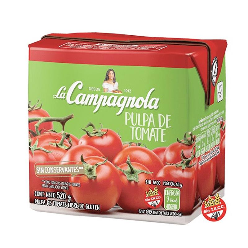 PULPA DE TOMATE LA CAMPAGNOLA x520gr