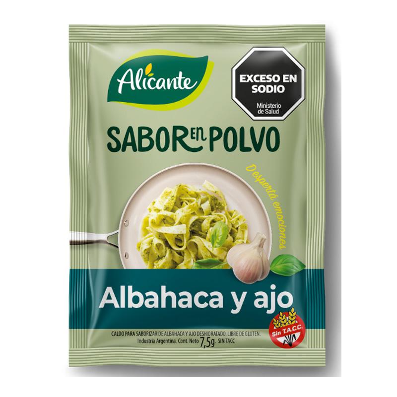 SABOR EN POLVO ALICANTE x4U ALBAHACA Y AJO